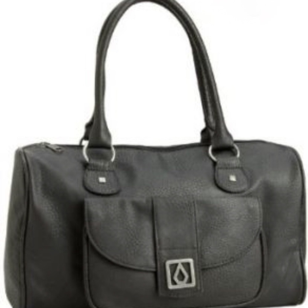 Black Volcom Stone Purse